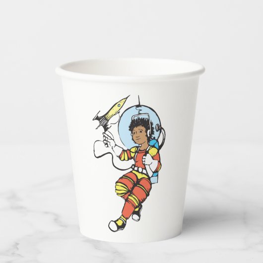 Girl Astronaut Papieren Bekers (Voorkant)