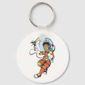 Girl Astronaut Sleutelhanger (Achterkant)