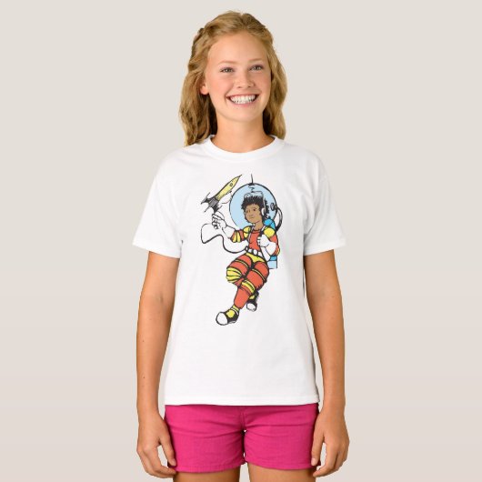 Girl Astronaut T-shirt (Voorkant volledig)