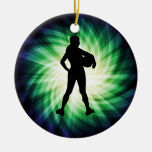 Girl Athlete; Cool Keramisch Ornament