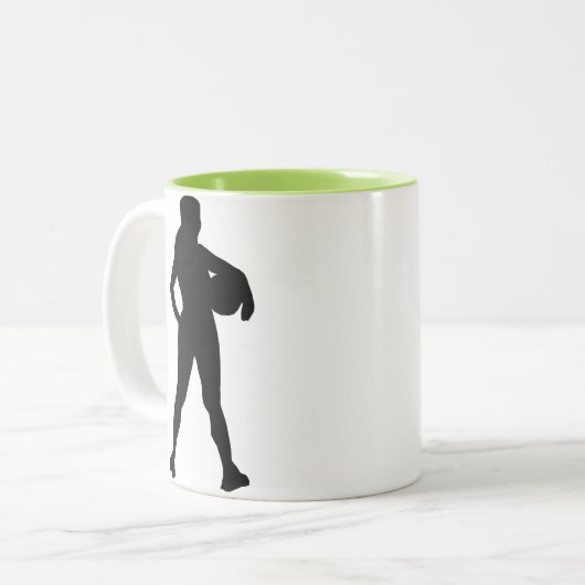 Girl Athlete Koel Tweekleurige Koffiemok (Voorkant links)