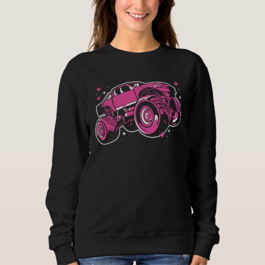 Girl Awesome Monster Truck Trui (Voorkant)