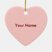 Girl Baby Buggy Heart ornament (Achterkant)