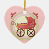 Girl Baby Buggy Keramisch Ornament (Voorkant)