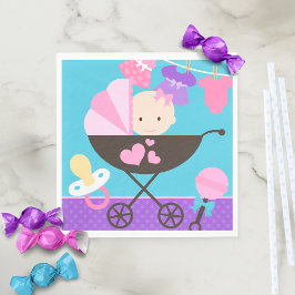 Girl Baby Doll Party Papieren servetten