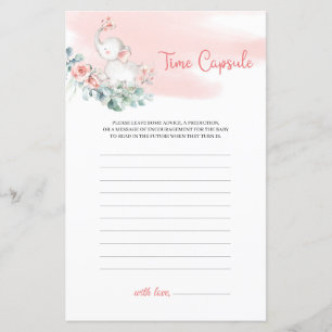 Girl Baby Elephant Eucalyptus met maaltijd Capsule