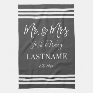 Girl Baby Elephant met Bow Custom Name Theedoek