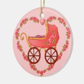 Girl Baby Heart Buggy ornament (Links)