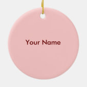 Girl Baby Heart Buggy ornament (Achterkant)