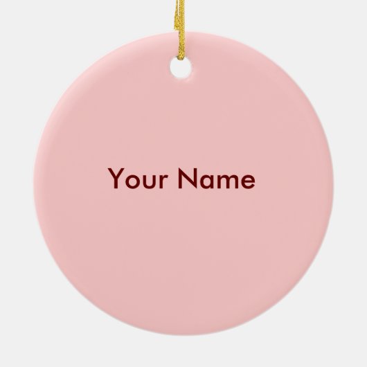 Girl Baby Heart Buggy ornament (Achterkant)