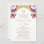 Girl Baby Hebrew Twin Triplet Naming Ceremony Kaart (Voorkant)