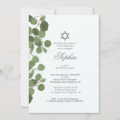 Girl Baby Naming Eucalyptus Hebreeuws Joods Kaart (Voorkant)