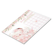 Girl Baby shower Bingo Game Kaarten Notitieblok (Schuin)