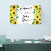 Girl Baby shower Boho Sunflower | Eucalyptus Spandoek (Beurs)
