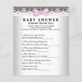 Girl Baby shower Games Word Scramble Rhyme Quiz (Achterkant)