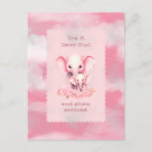Girl Baby Shower Invitation Briefkaart (Voorkant)