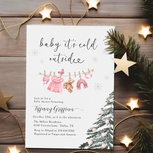 Girl Baby Shower Its Cold Outside| Clothes Kaart