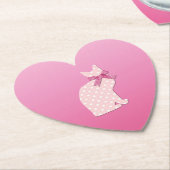 Girl Baby Shower Kartonnen Onderzetters (Gekanteld)