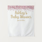 Girl Baby shower Photo Booth Backdrop Photo Prop Wandkleed (Voorkant)