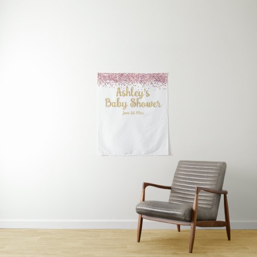 Girl Baby shower Photo Booth Backdrop Photo Prop Wandkleed (In situ)