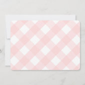 Girl Baby shower Smart Lollipop Topiary Roze Bow Kaart (Achterkant)