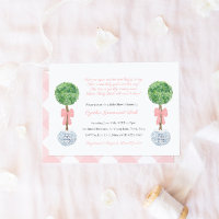 Girl Baby shower Smart Lollipop Topiary Roze Bow