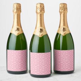 Girl Baby Shower Sparkling Wijnetiket