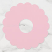 Girl Baby Shower Wijnglaslabel (Achterkant)