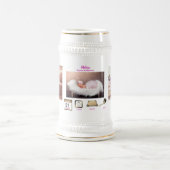 GIRL BABY STATS Photo Collage Keepomwille GIFT Bierpul (Center)