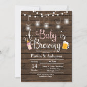 Girl BabyQ-uitnodiging Coed BBQ-Baby-uitnodiging Kaart (Voorkant)