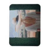 Girl back uitzicht Toscane 2012 Magneet (Verticaal)