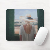 Girl back uitzicht Toscane 2012 Muismat (Met muis)