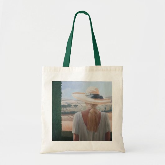 Girl back uitzicht Toscane 2012 Tote Bag (Voorkant)