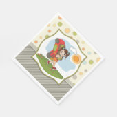 Girl Backpack Paper Napkins Servet (Hoek)