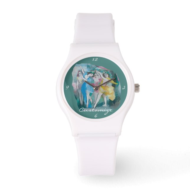 Girl Ballerina Dancers Thunder_Cove Horloge (Voorkant)