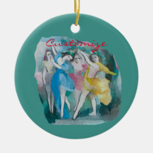 Girl Ballerina Dancers Thunder_Cove Keramisch Ornament