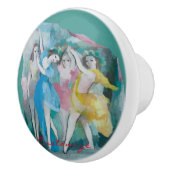 Girl Ballerina Dancers Thunder_Cove Keramische Knop (Rechts)