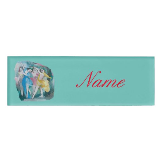 Girl Ballerina Dancers Thunder_Cove Naambadge (Voorkant)