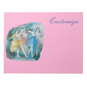 Girl Ballerina Dancers Thunder_Cove Notitieblok