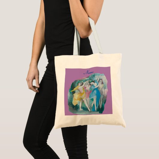 Girl Ballerina Dancers Thunder_Cove Tote Bag (Voorkant (product))