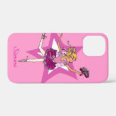 Girl ballerina roze blonde haarnaam Case-Mate iPhone case (Achterkant (horizontaal))