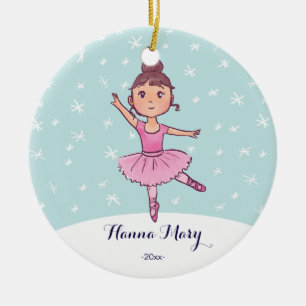 Girl Ballet Ornament   Kerstballerina