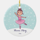 Girl Ballet Ornament | Kerstballerina (Achterkant)