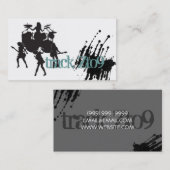 Girl Band Rock Singers Performance Entertainment Visitekaartje (Voorkant / Achterkant)