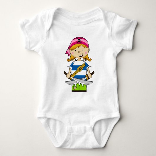 Girl Bandana Pirate Babies T-shirt (Voorkant)