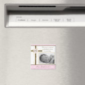 Girl Baptism/Christening Favor - Foto Magnet (Insitu (Vaatwasser))