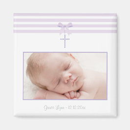 Girl Baptism/Christening Favor - Foto Magnet