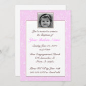 Girl Baptism/Christening Kaart (Voorkant / Achterkant)