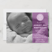 Girl Baptism Invitation Kaart (Voorkant)