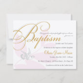 Girl Baptism Invitation Kaart (Voorkant)
